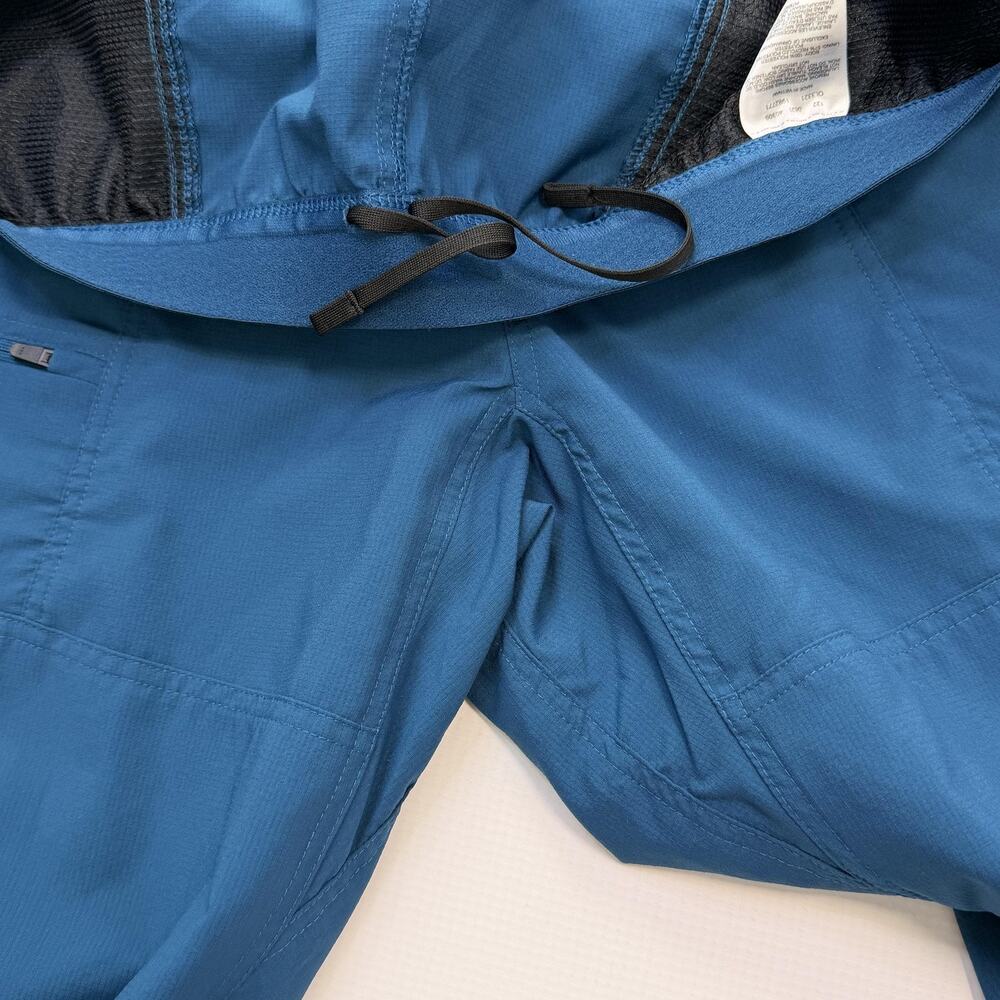 Mountain Hardwear Pants Womens Large Blue Hiking Elastic Waist Ankle Travel - Picture 9 of 12
